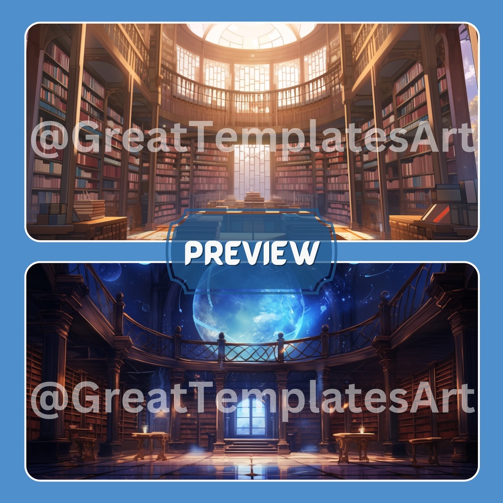 魔法の VTuber 背景、Lofi 背景、ストリーム アセット、Twitch 背景、バーチャル背景、Vtuber 背景