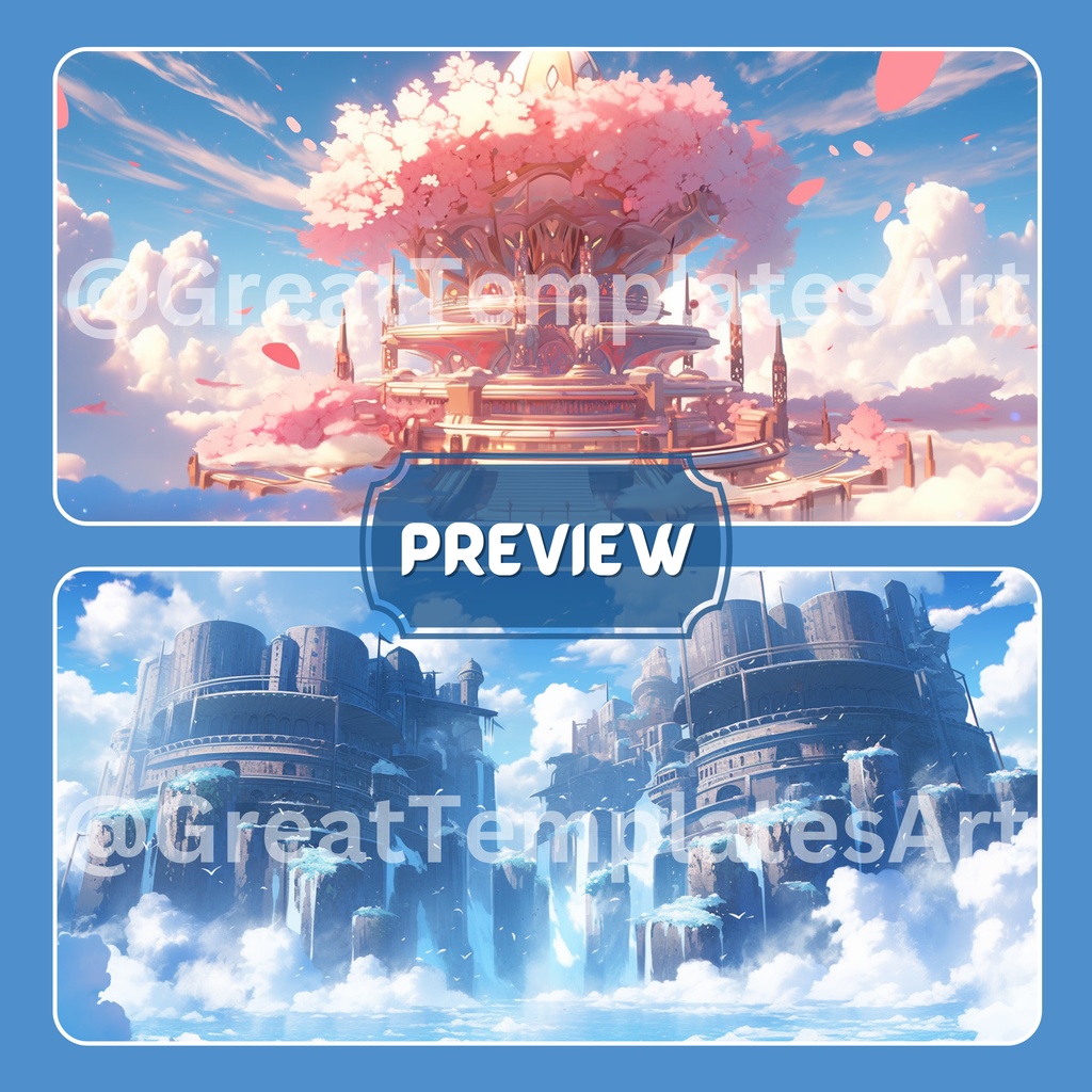 魔法の VTuber 背景、Lofi 背景、ストリーム アセット、Twitch 背景、バーチャル背景、Vtuber 背景