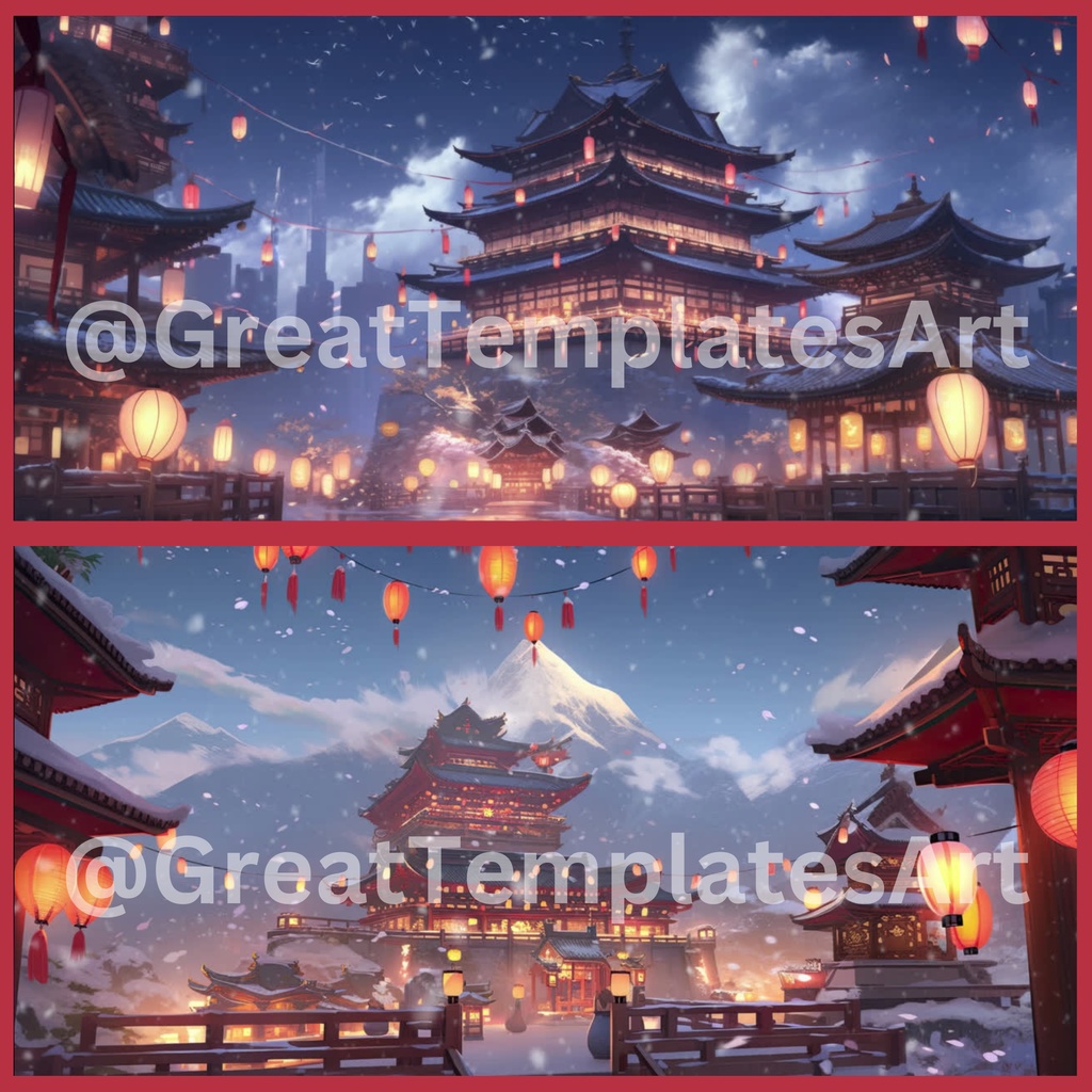 旧暦のアニメーション背景 20 個セット Twitch ストリーミング背景アセット VTuber アニメーション背景 Twitch ゲーマー背景ストリーム アセット