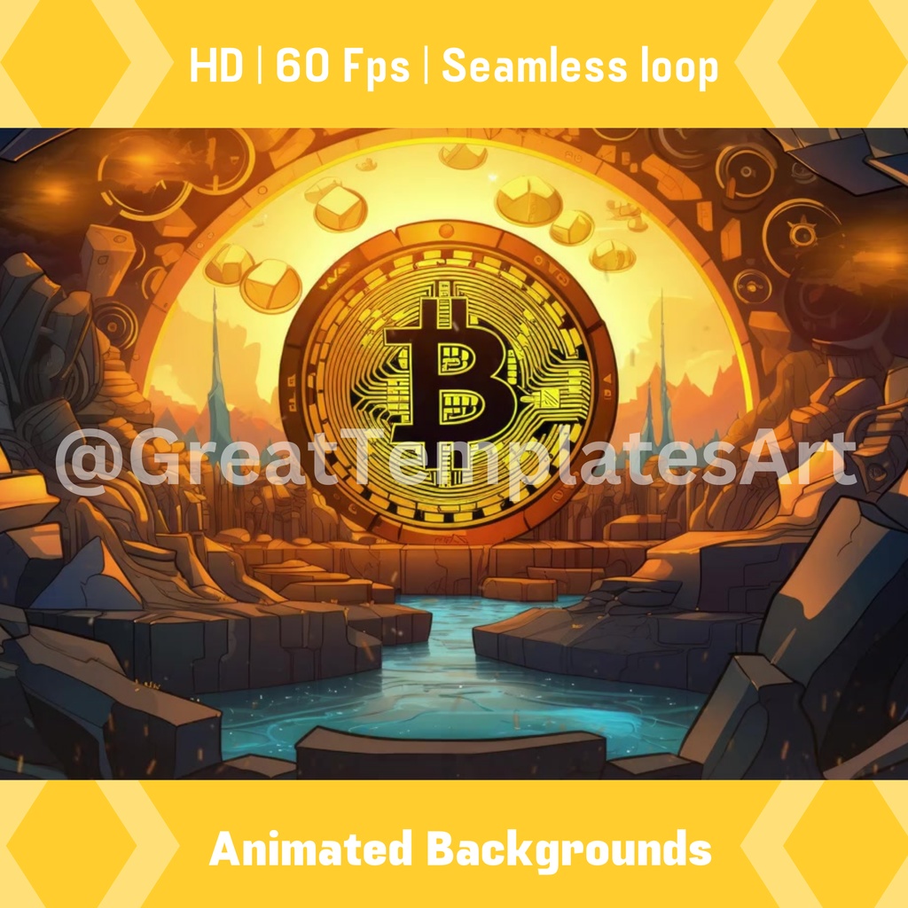 12 個の暗号スタイルのアニメーション背景 Twitch ストリーミング背景アセット VTuber アニメーション背景 Twitch ゲーマー背景ストリーム アセットのセット