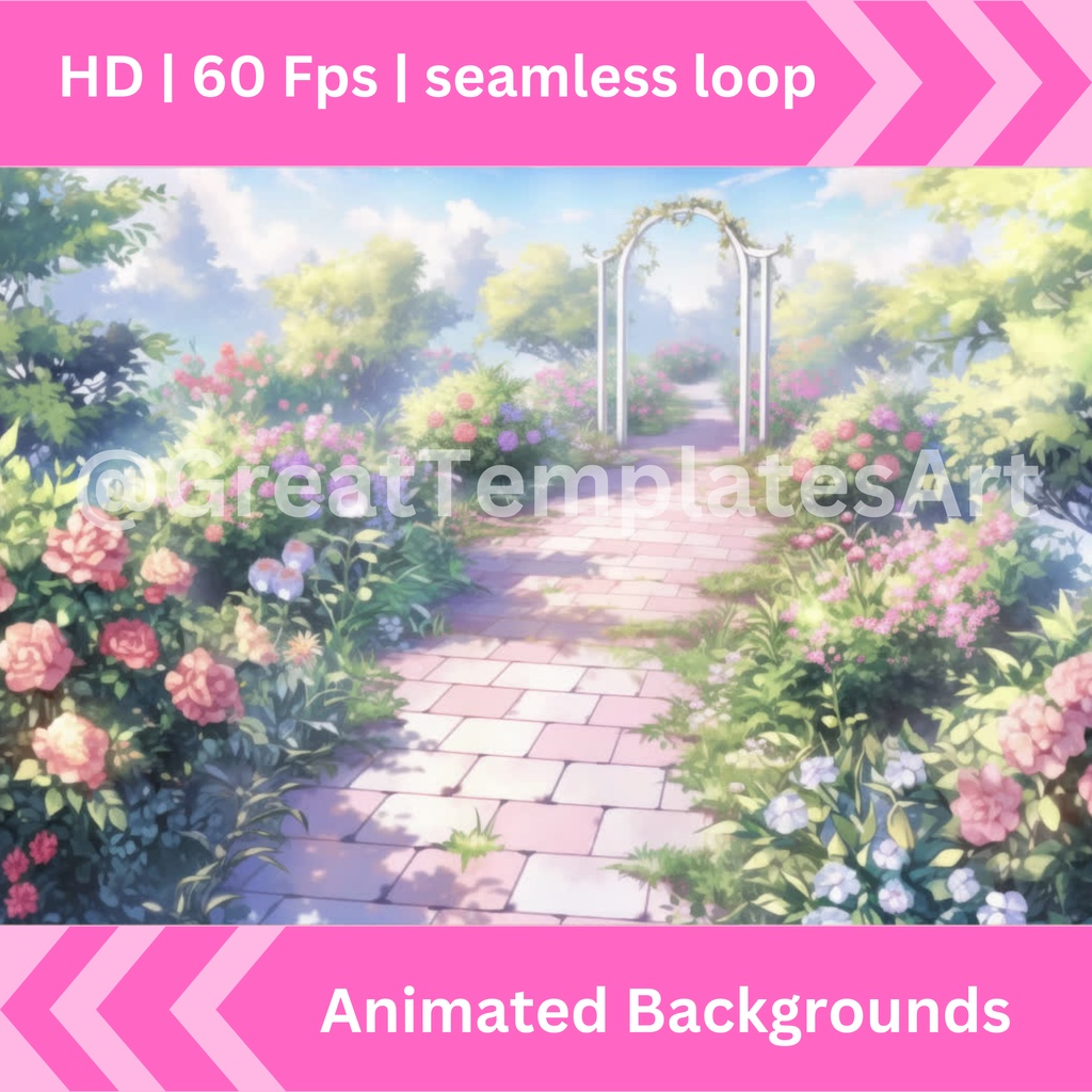 母の日のアニメーション背景 10 枚セット Twitch ストリーミング背景アセット VTuber アニメーション背景 Twitch ゲーマー背景ストリーム アセット