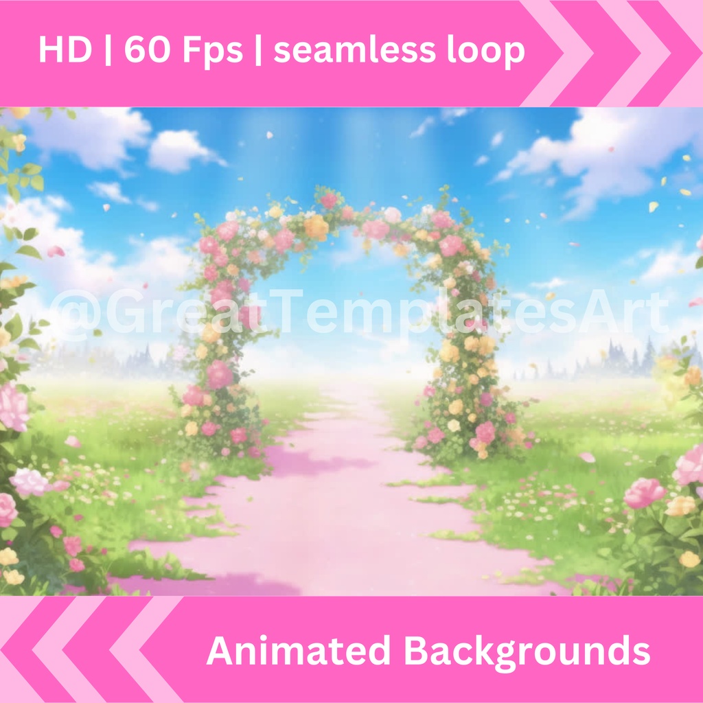 母の日のアニメーション背景 10 枚セット Twitch ストリーミング背景アセット VTuber アニメーション背景 Twitch ゲーマー背景ストリーム アセット