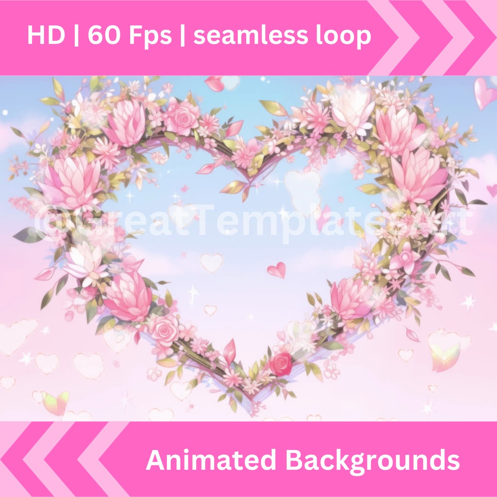 母の日のアニメーション背景 10 枚セット Twitch ストリーミング背景アセット VTuber アニメーション背景 Twitch ゲーマー背景ストリーム アセット