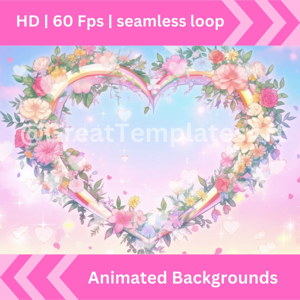 母の日のアニメーション背景 10 枚セット Twitch ストリーミング背景アセット VTuber アニメーション背景 Twitch ゲーマー背景ストリーム アセット