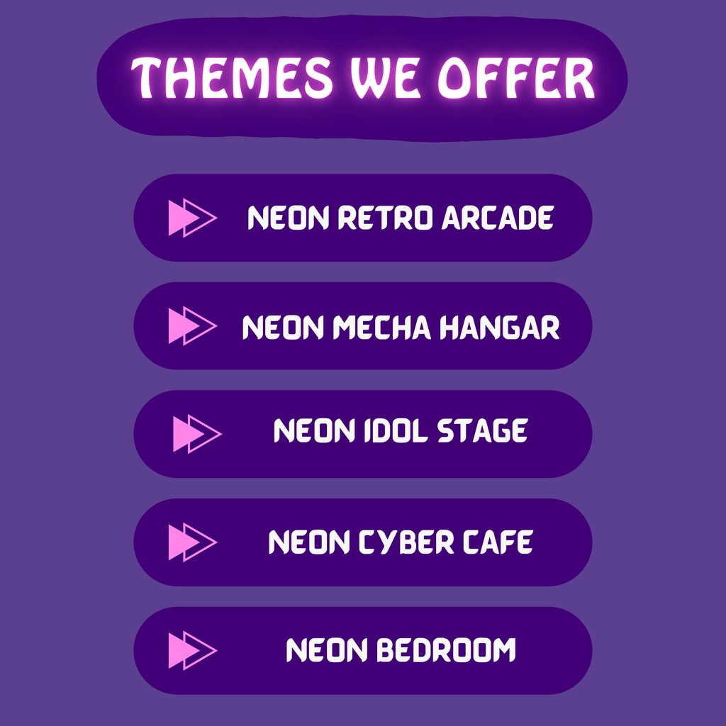 ネオン VTuber 背景、Lofi 背景、ストリーム アセット、Twitch 背景、バーチャル背景、Vtuber 背景