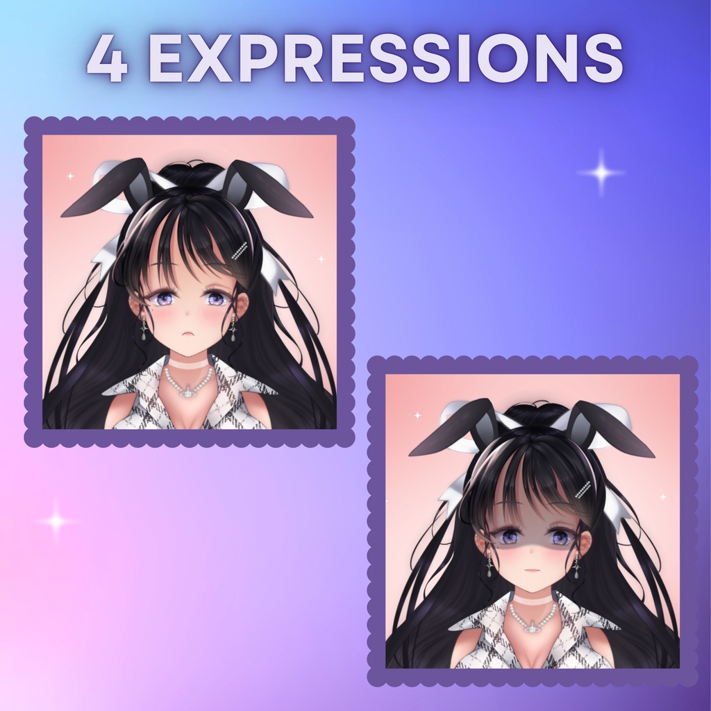 プリメイドガールバニー Live2d Vtuber モデル、すぐに使える商用モデル、Twitch 全身リグ Vtuber モデル