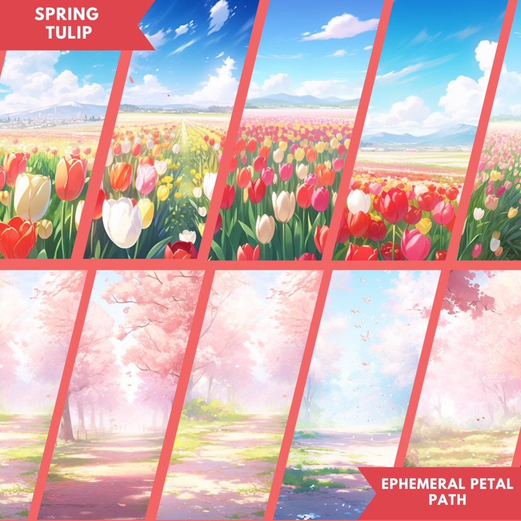 メガパック 200 個以上 春の背景、VTuber ストリーム パッケージ VTuber 背景 VTuber ゲーミングチェア アニメーション背景 VTuber アセット