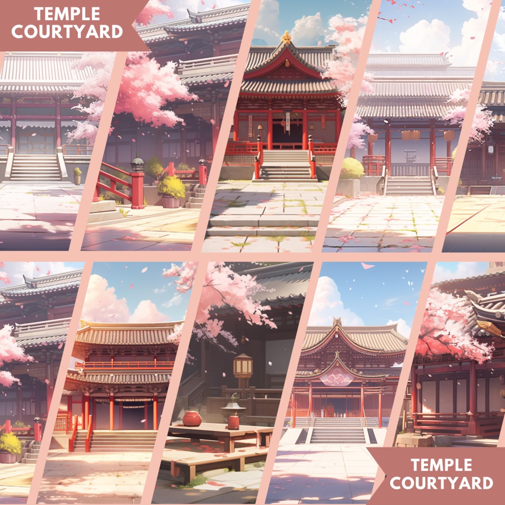 メガパック 100 個以上 桜背景、VTuber ストリーム パッケージ VTuber 背景 VTuber ゲーミングチェア アニメーション背景 VTuber アセット