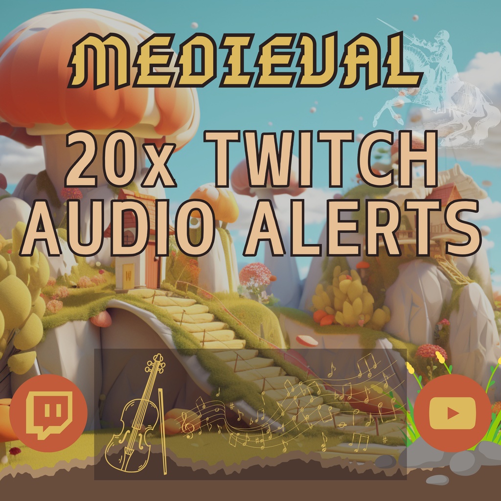 【VTuber向け】【配信者向け】幻想的なアラートパック🌟│180種類以上の音源付き!