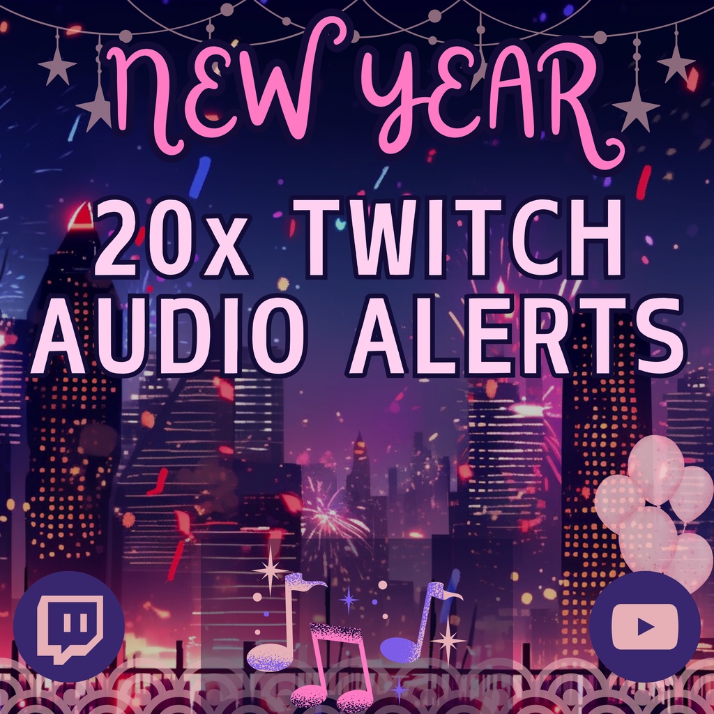 【VTuber向け】【配信者向け】幻想的なアラートパック🌟│180種類以上の音源付き!