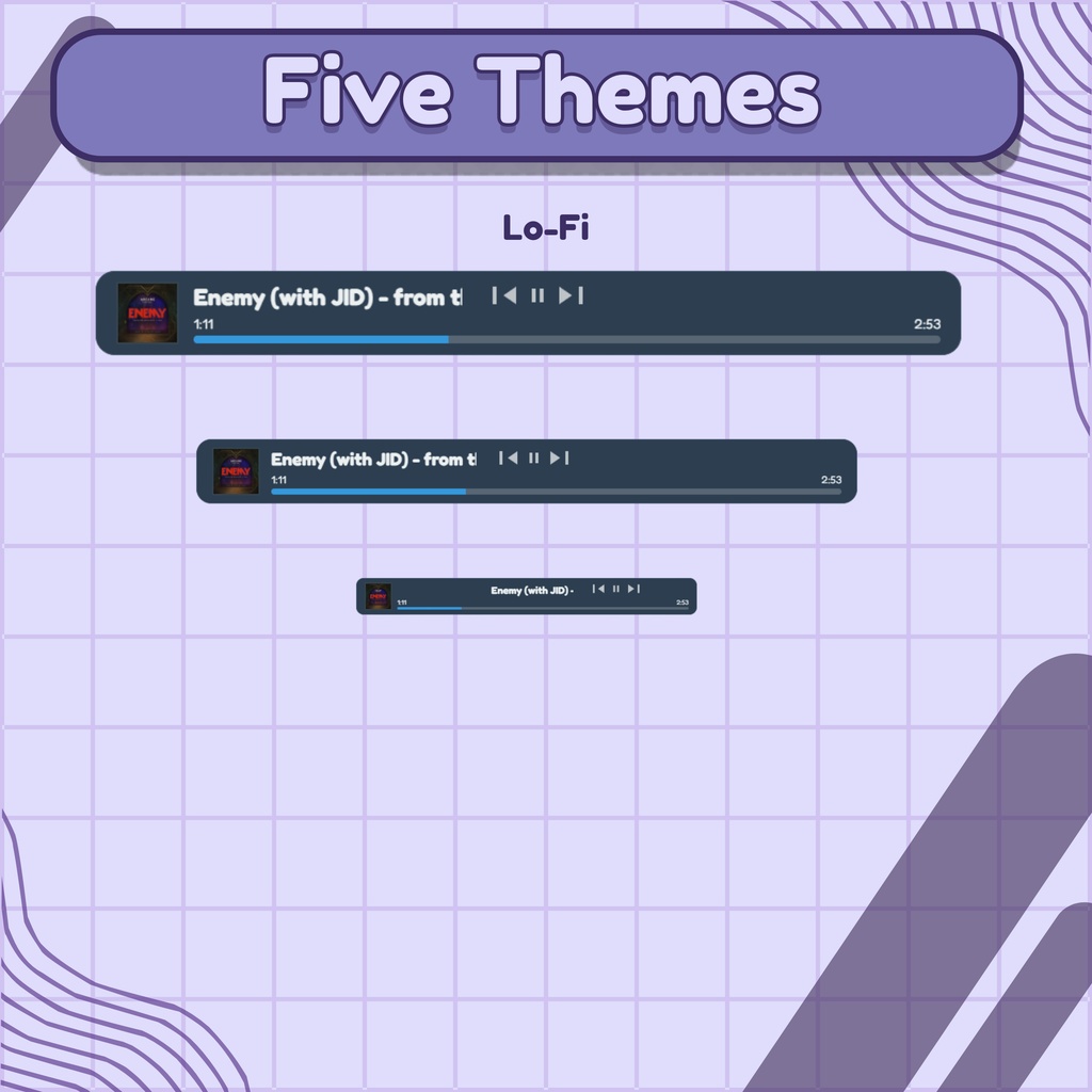 【VTuber向け】【YouTube/Twitch】Spotify音楽ウィジェットセット✨│配信用