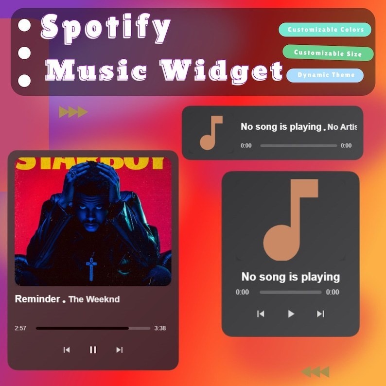 【VTuber向け】【YouTube/Twitch】ダイナミックミュージックウィジェットセット✨│配信用