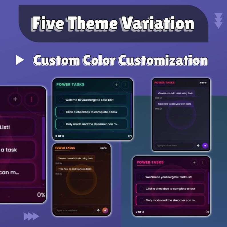 【VTuber向け】【YouTube/Twitch】タスクリストウィジェットセット✨│配信用