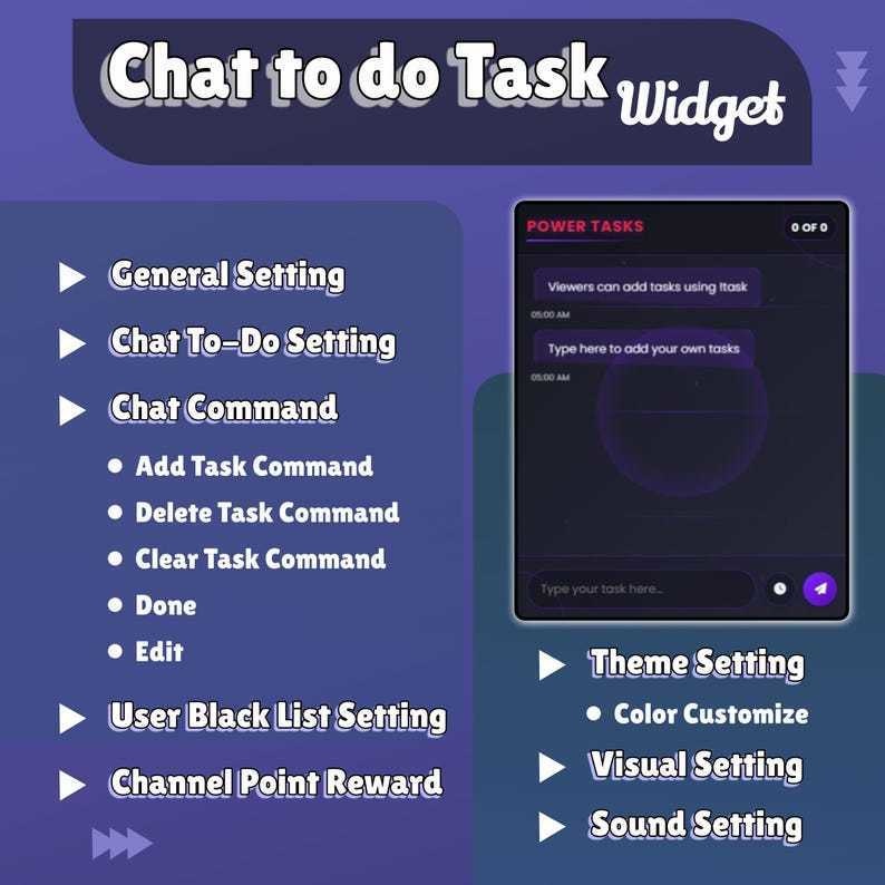 【VTuber向け】【YouTube/Twitch】タスクリストウィジェットセット✨│配信用