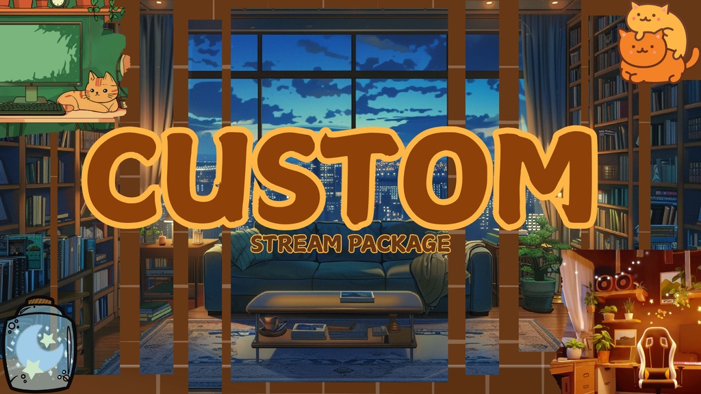【ストリーマー＆VTuber向け】 コミッション募集中！ Twitch、Kick、YouTube向けのカスタムアニメーションオーバーレイパッケージ✨