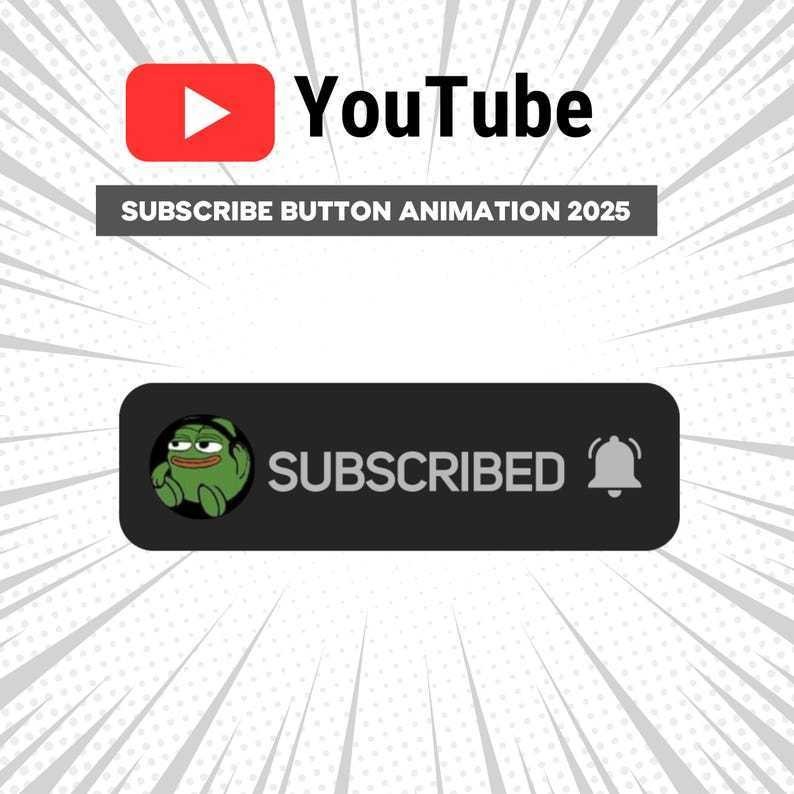 【VTuber向け】YouTubeチャンネル登録アニメーション✨【配信者向け】