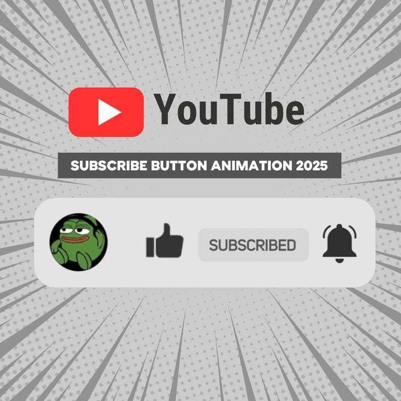 【VTuber向け】YouTubeチャンネル登録アニメーション✨【配信者向け】