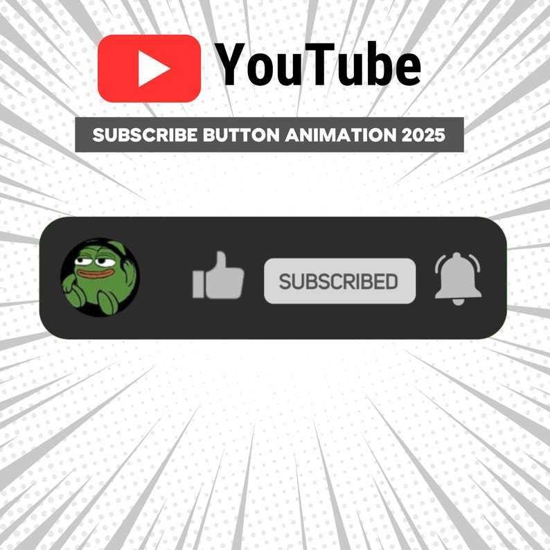 【VTuber向け】YouTubeチャンネル登録アニメーション✨【配信者向け】