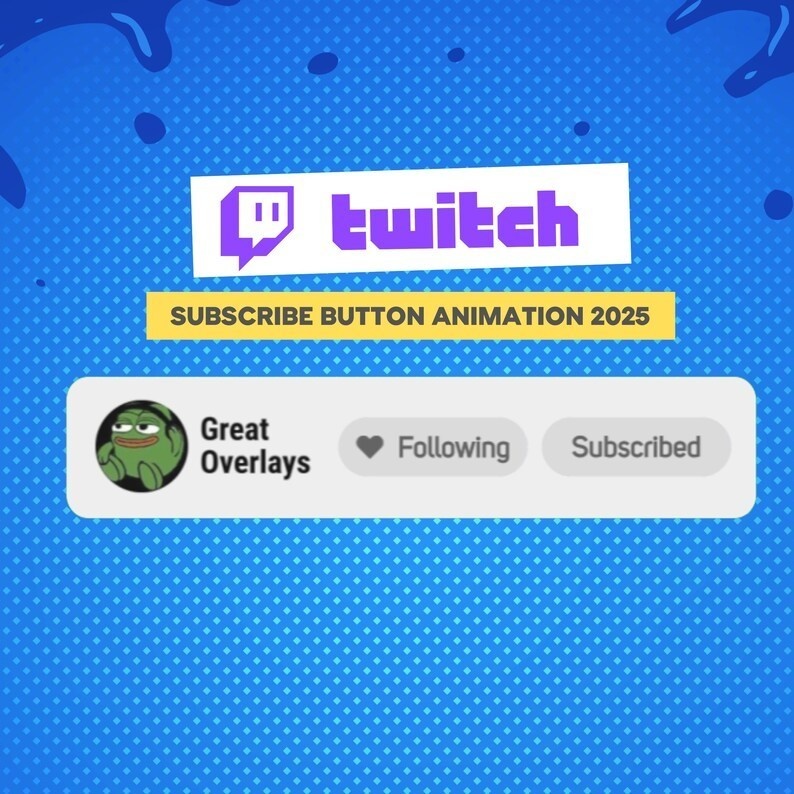 【VTuber向け】Twitchチャンネル登録アニメーション✨【ストリーマー向け】