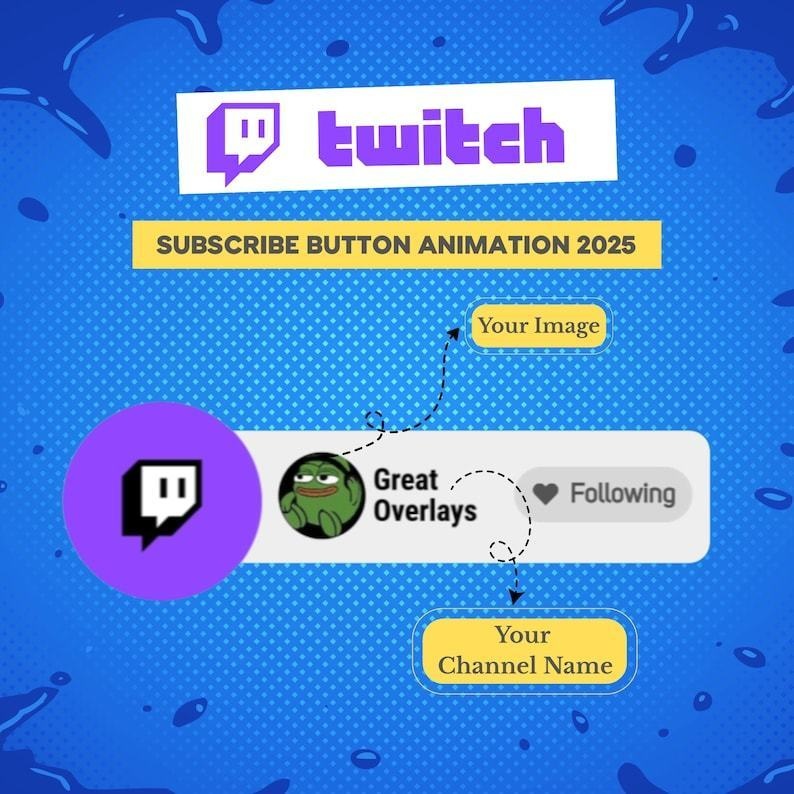 【VTuber向け】Twitchチャンネル登録アニメーション✨【ストリーマー向け】