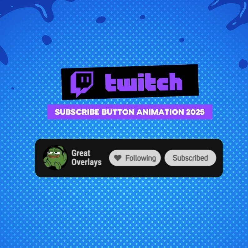 【VTuber向け】Twitchチャンネル登録アニメーション✨【ストリーマー向け】