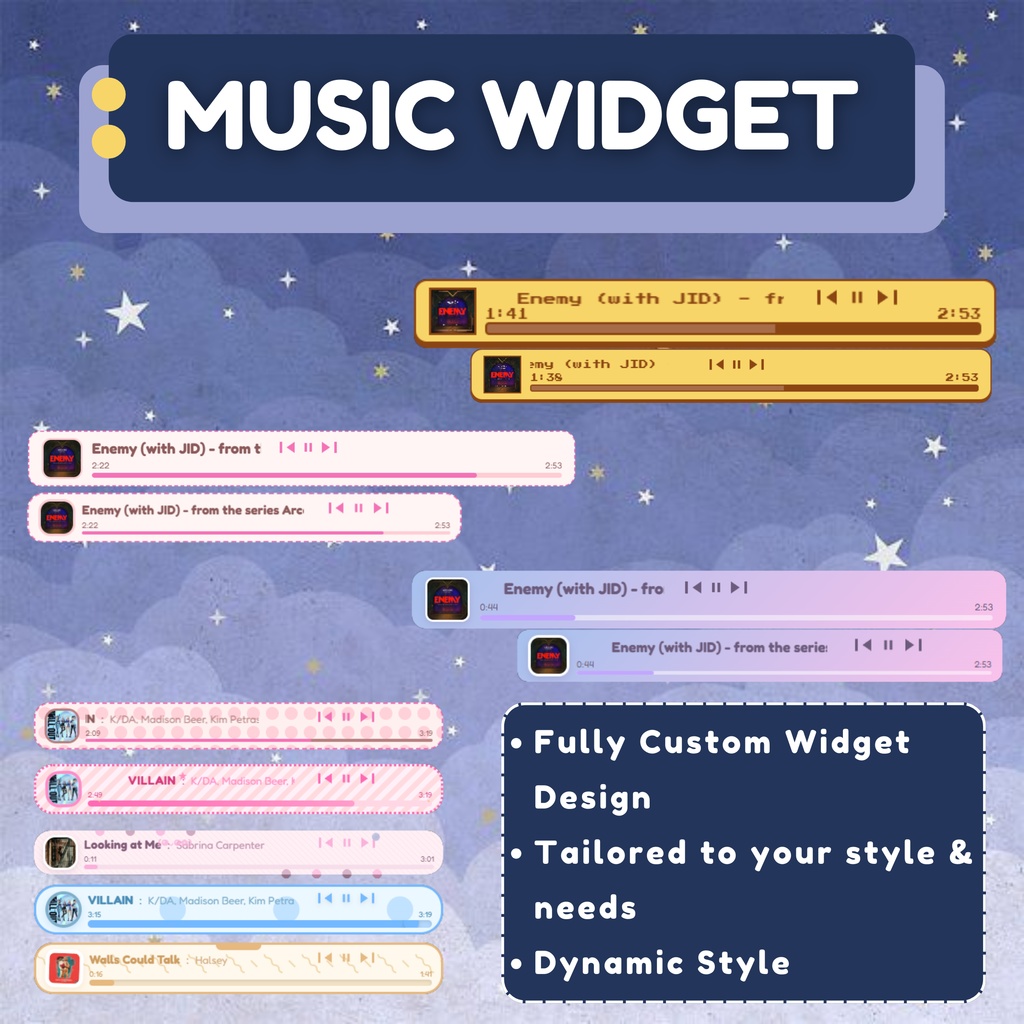 【VTuber向け】カスタムウィジェットアニメーション✨【ストリーマー向け】