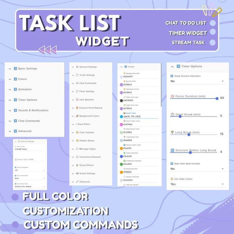 【VTuber向け】【YouTube/Twitch】Lofiタスクリストウィジェットセット✨│配信用