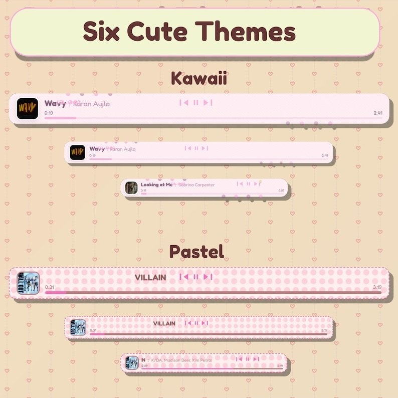 【VTuber向け】【YouTube/Twitch】Lofi Music Widget Set ✨│配信用