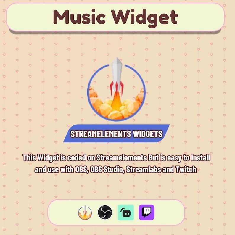 【VTuber向け】【YouTube/Twitch】Lofi Music Widget Set ✨│配信用