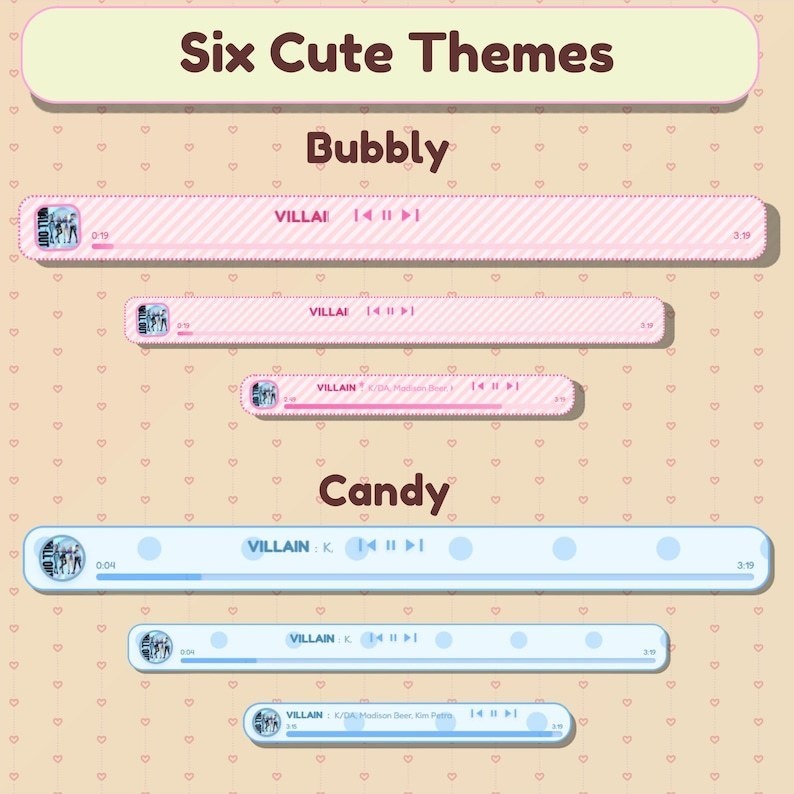 【VTuber向け】【YouTube/Twitch】Lofi Music Widget Set ✨│配信用