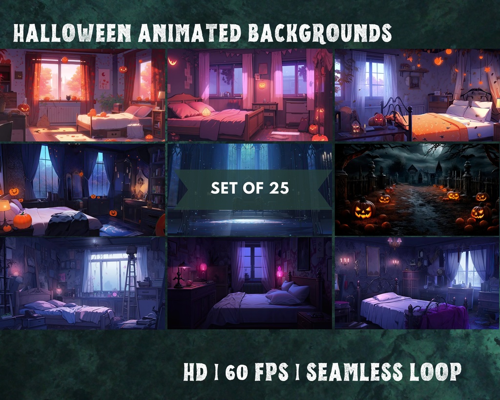 【VTuber向け】【YouTube/Twitch】ハロウィンメガパックバンドル✨│配信用