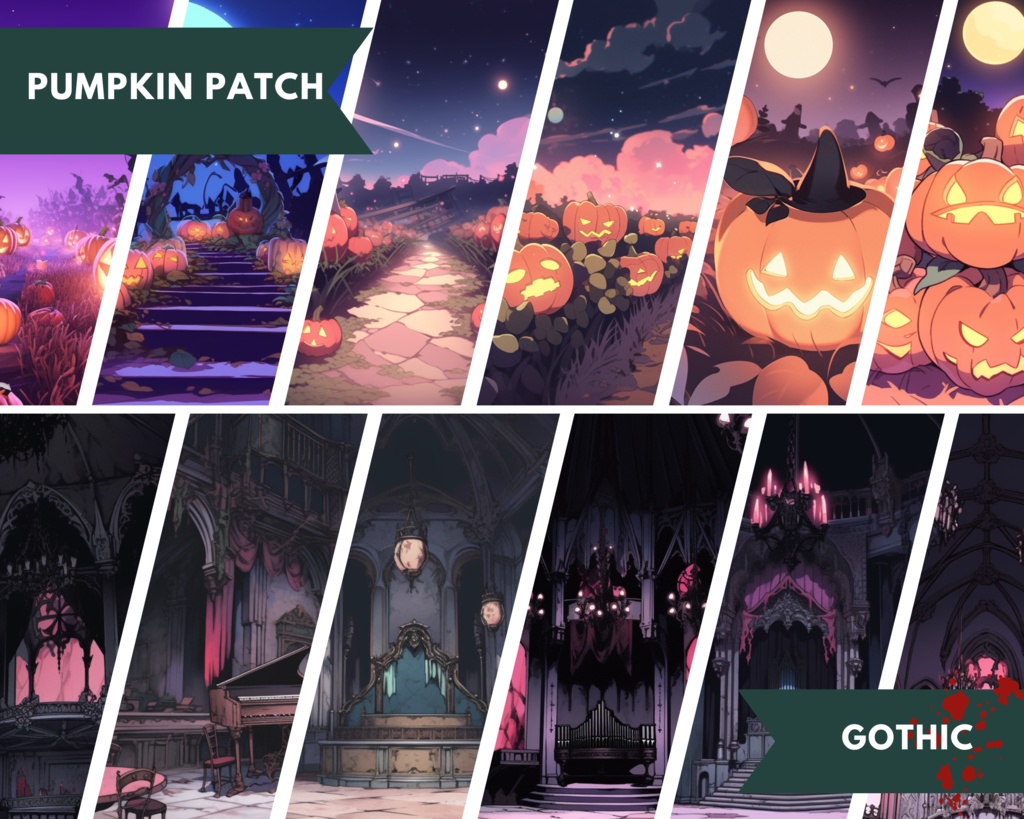 【VTuber向け】【YouTube/Twitch】ハロウィンメガパックバンドル✨│配信用