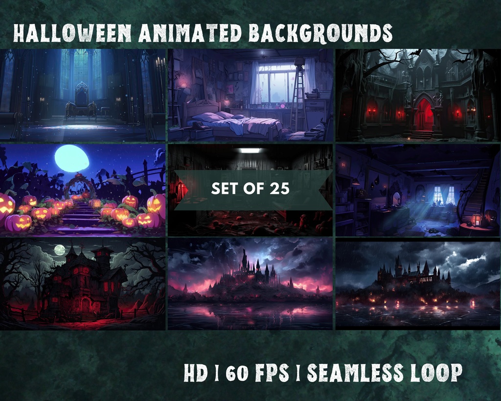 【VTuber向け】【YouTube/Twitch】ハロウィンメガパックバンドル✨│配信用