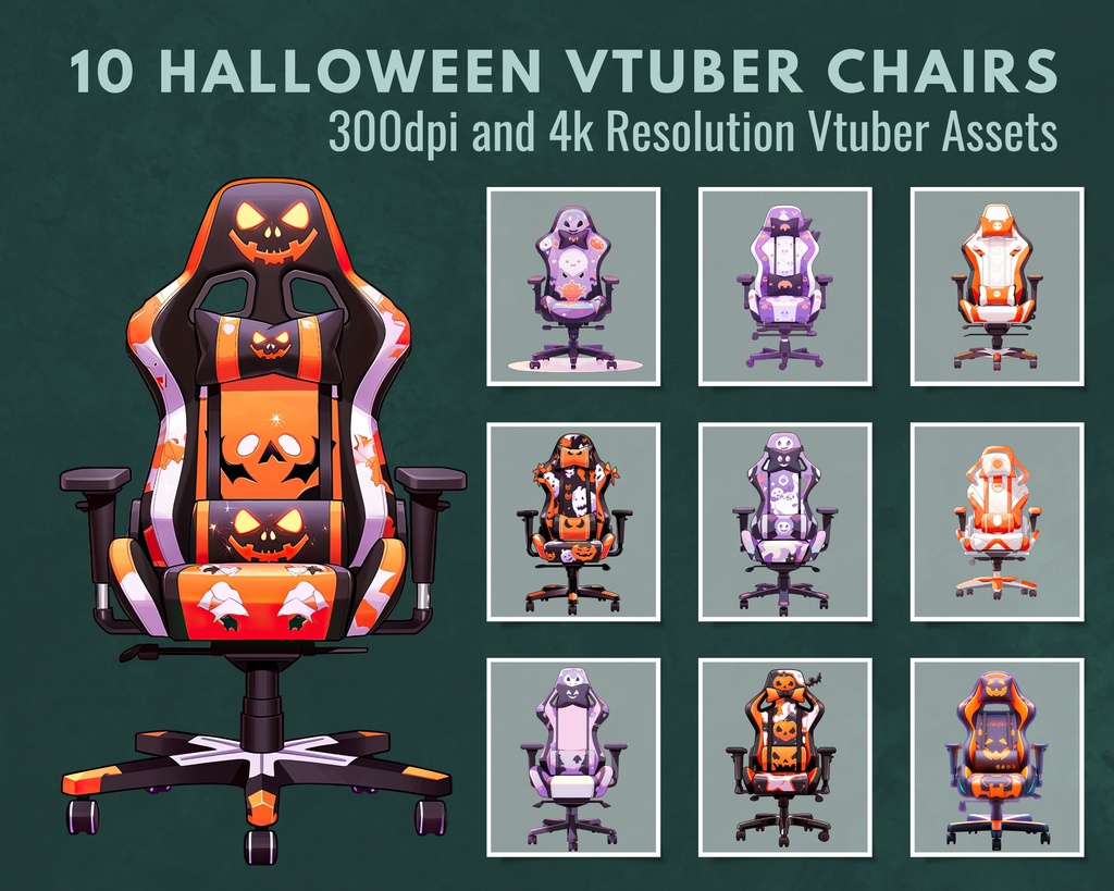 【VTuber向け】【YouTube/Twitch】ハロウィンメガパックバンドル✨│配信用