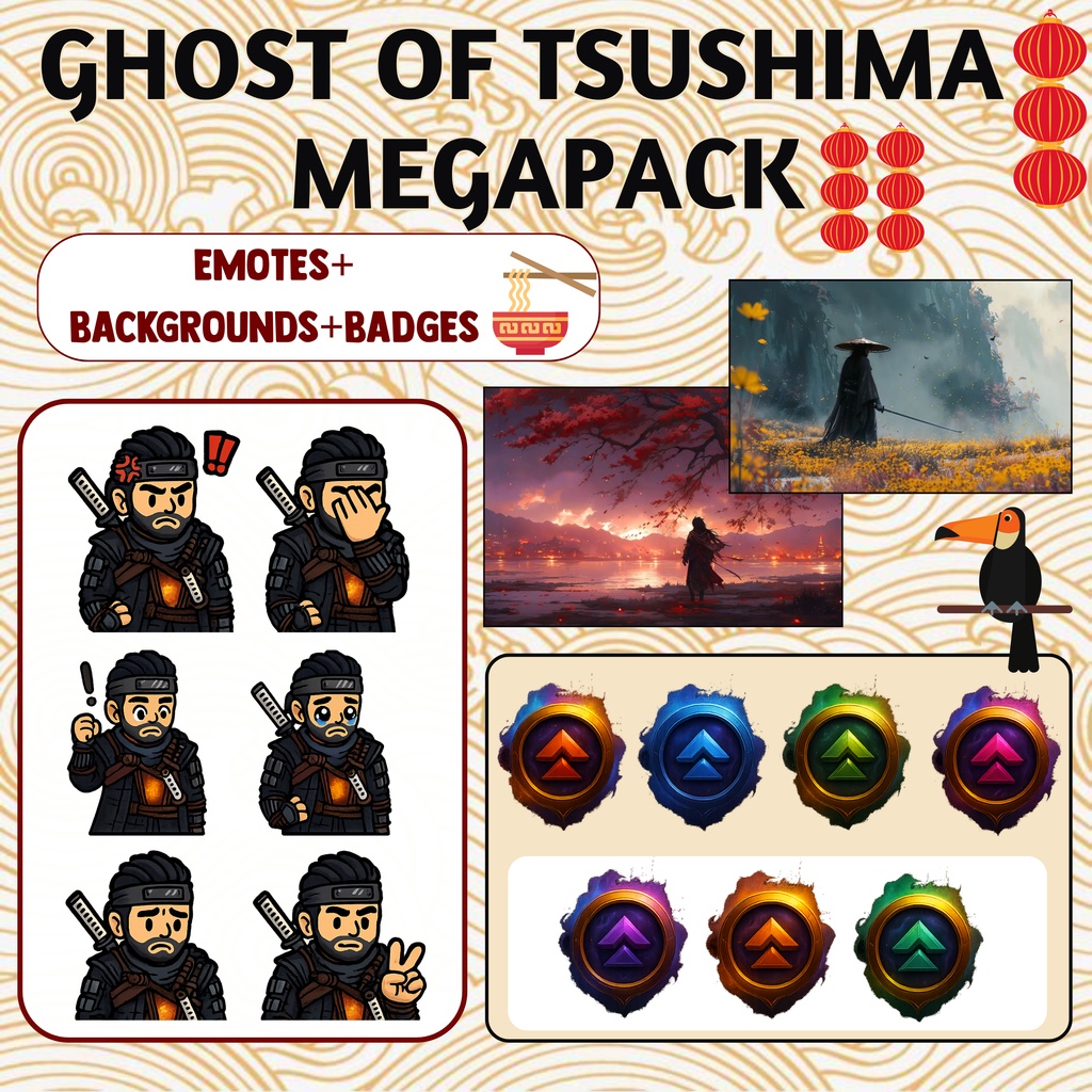 【VTuber向け】メガパック Ghost of Tsushima✨【配信者向け】