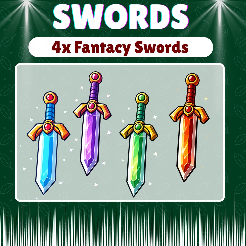 VTuber向け】アニメファンタジーソード4本✨【配信者向け】