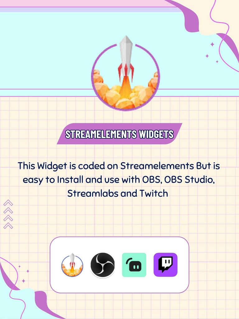 【VTuber向け】【YouTube/Twitch】フォーチュンフロスティングウィジェットセット✨│配信用