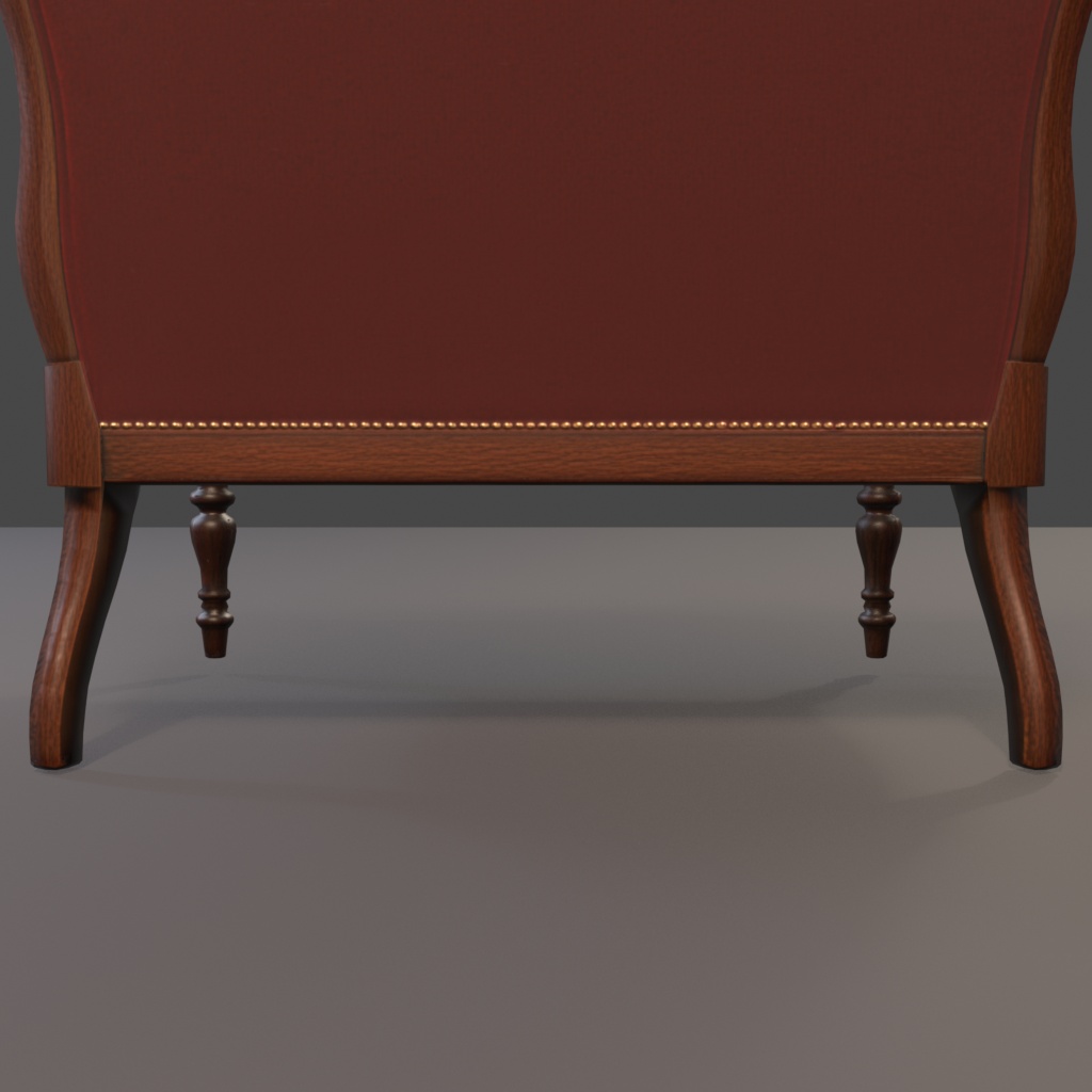【Victorian Collection No.002】ベルベット2人掛けソファ / 3Dモデル(VRChat・Unity・Blender対応)