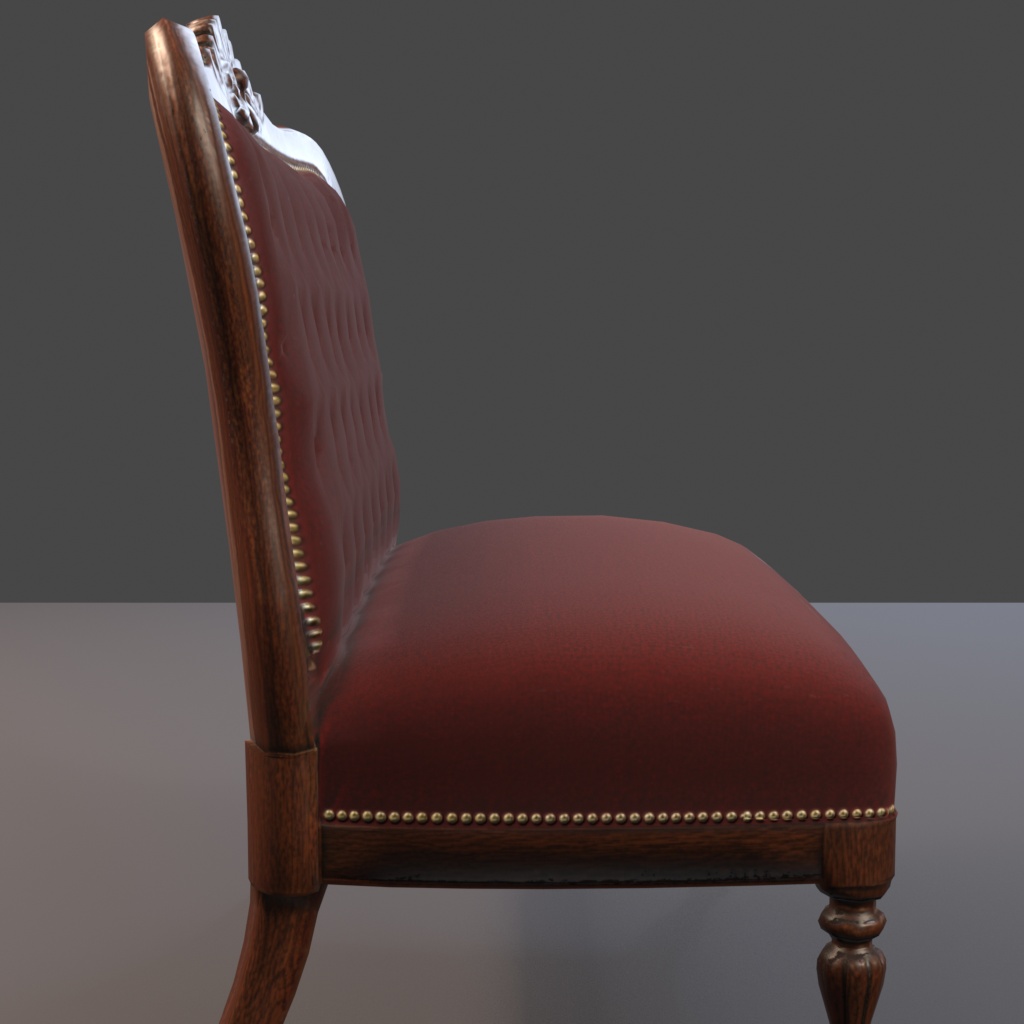 【Victorian Collection No.002】ベルベット2人掛けソファ / 3Dモデル(VRChat・Unity・Blender対応)