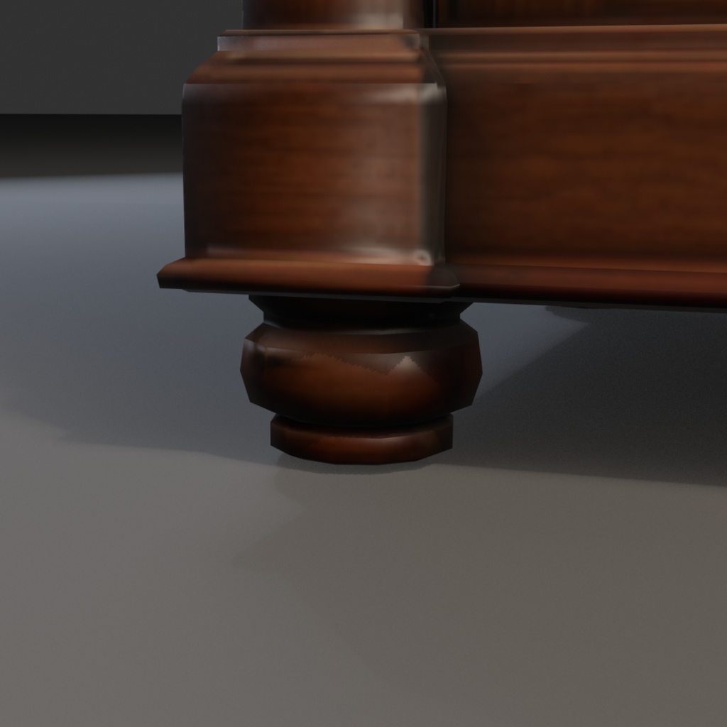 【Victorian Collection No.003】ヴィクトリア調ワードローブ / 3Dモデル(VRChat・Unity・Blender対応)
