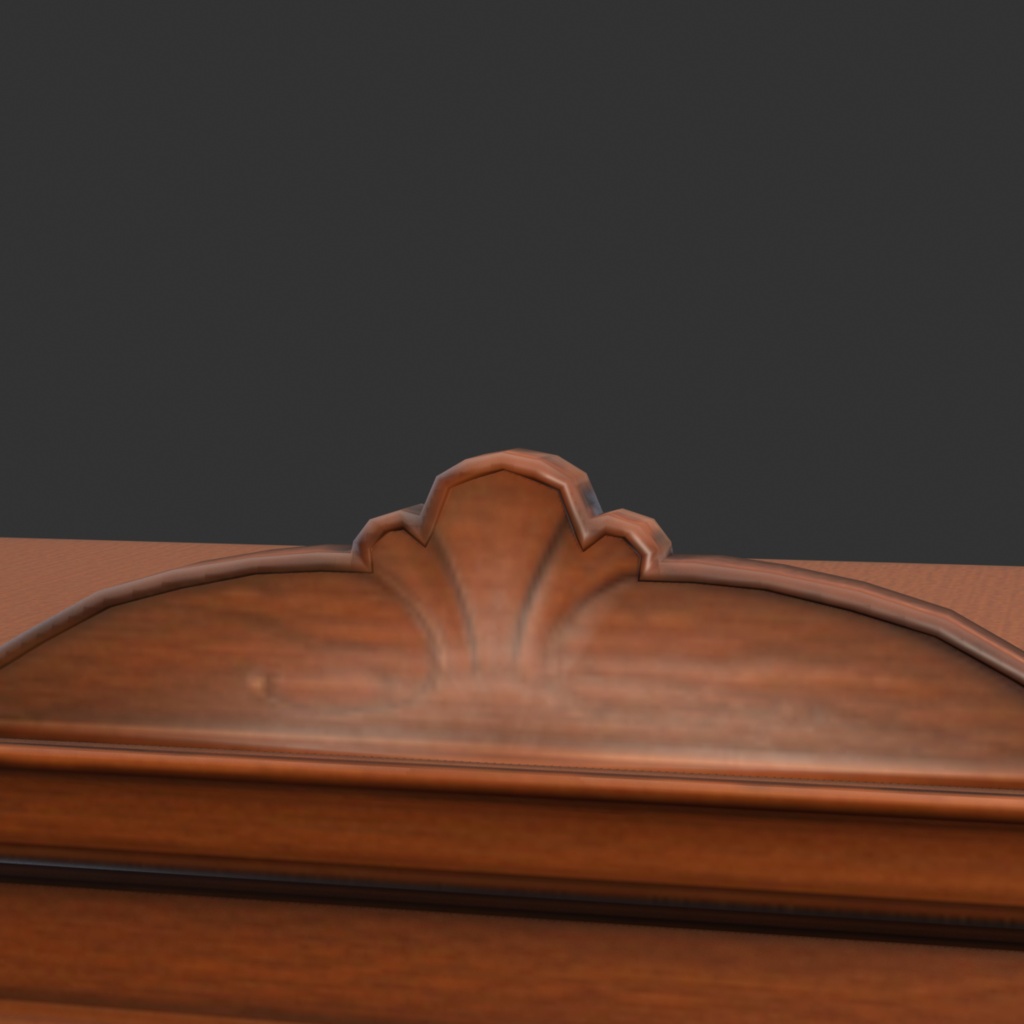 【Victorian Collection No.003】ヴィクトリア調ワードローブ / 3Dモデル(VRChat・Unity・Blender対応)