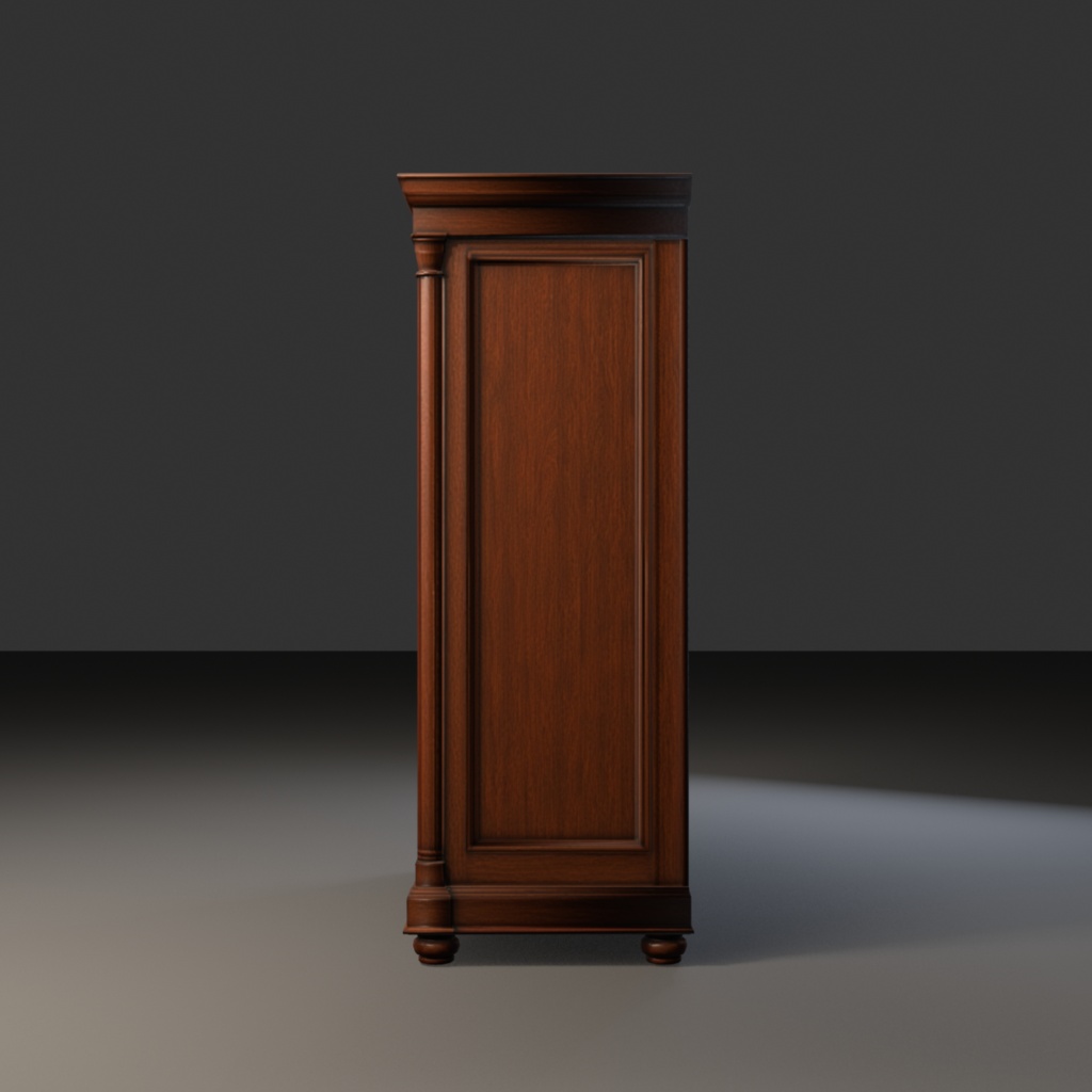 【Victorian Collection No.003】ヴィクトリア調ワードローブ / 3Dモデル(VRChat・Unity・Blender対応)