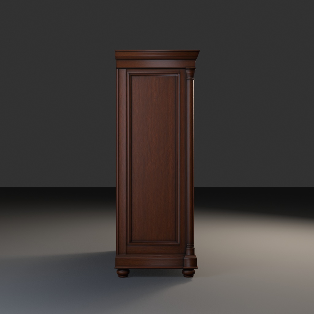 【Victorian Collection No.003】ヴィクトリア調ワードローブ / 3Dモデル(VRChat・Unity・Blender対応)