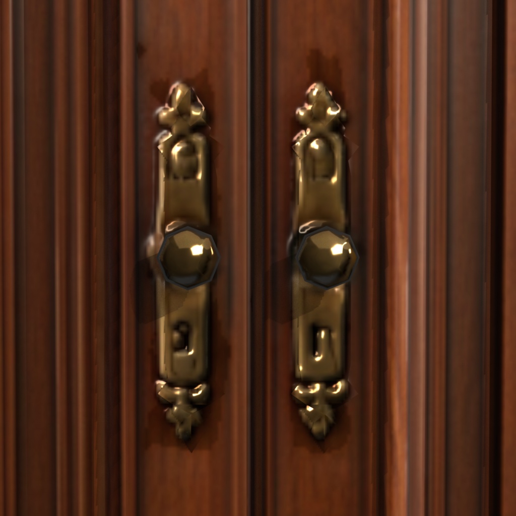 【Victorian Collection No.003】ヴィクトリア調ワードローブ / 3Dモデル(VRChat・Unity・Blender対応)