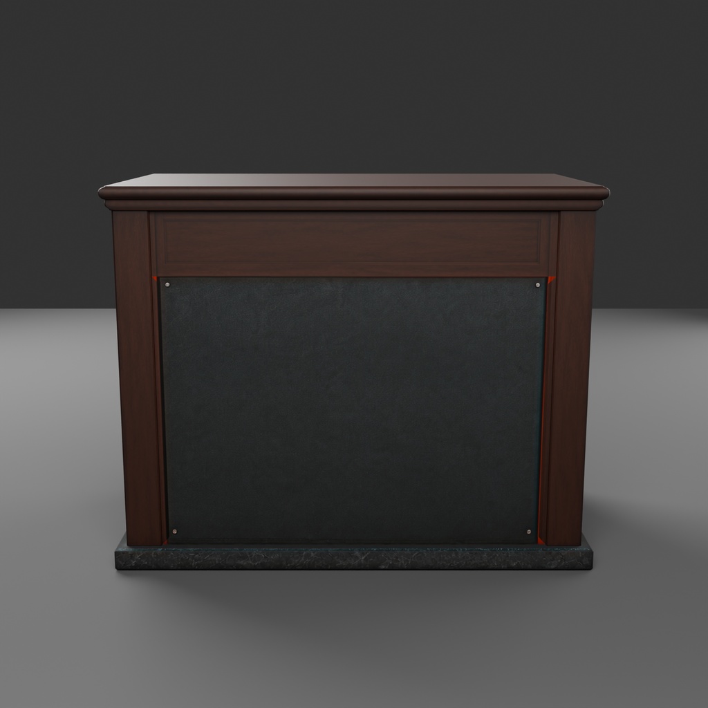 【Victorian Collection No.007】ヴィクトリアン暖炉 / 3Dモデル(VRChat・Unity・Blender対応)