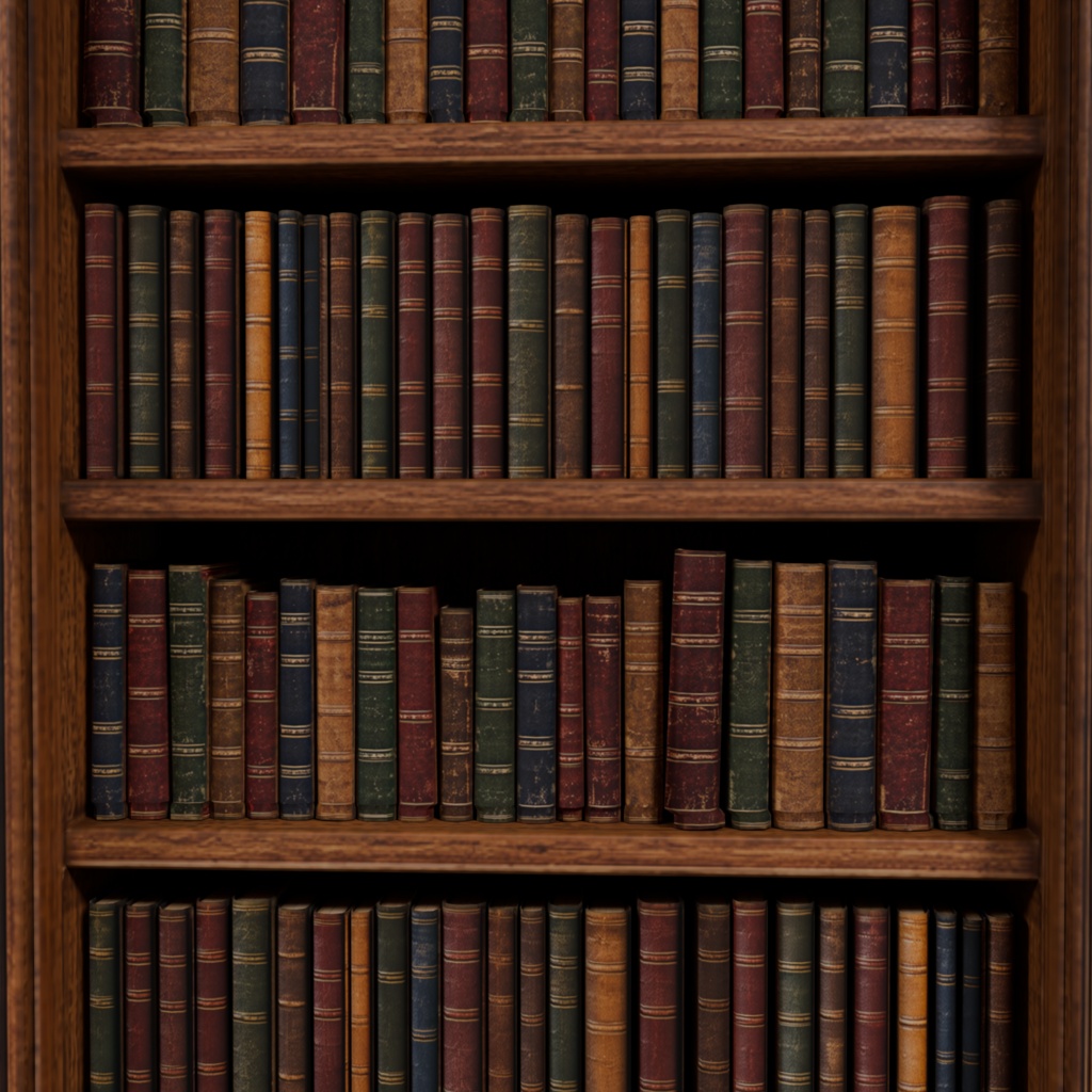 【Victorian Collection No.008】装飾本棚&本116冊セット / 3Dモデル(VRChat・Unity・Blender対応)