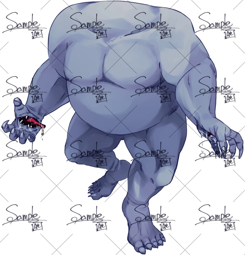 神話生物素材 イゴーロナク(微差分4色)