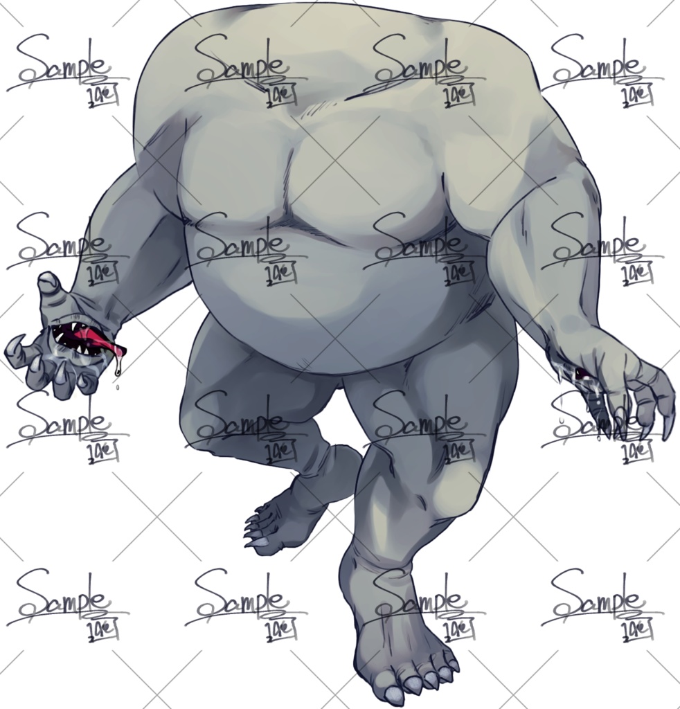 神話生物素材 イゴーロナク(微差分4色)