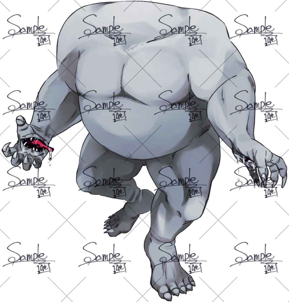 神話生物素材 イゴーロナク(微差分4色)