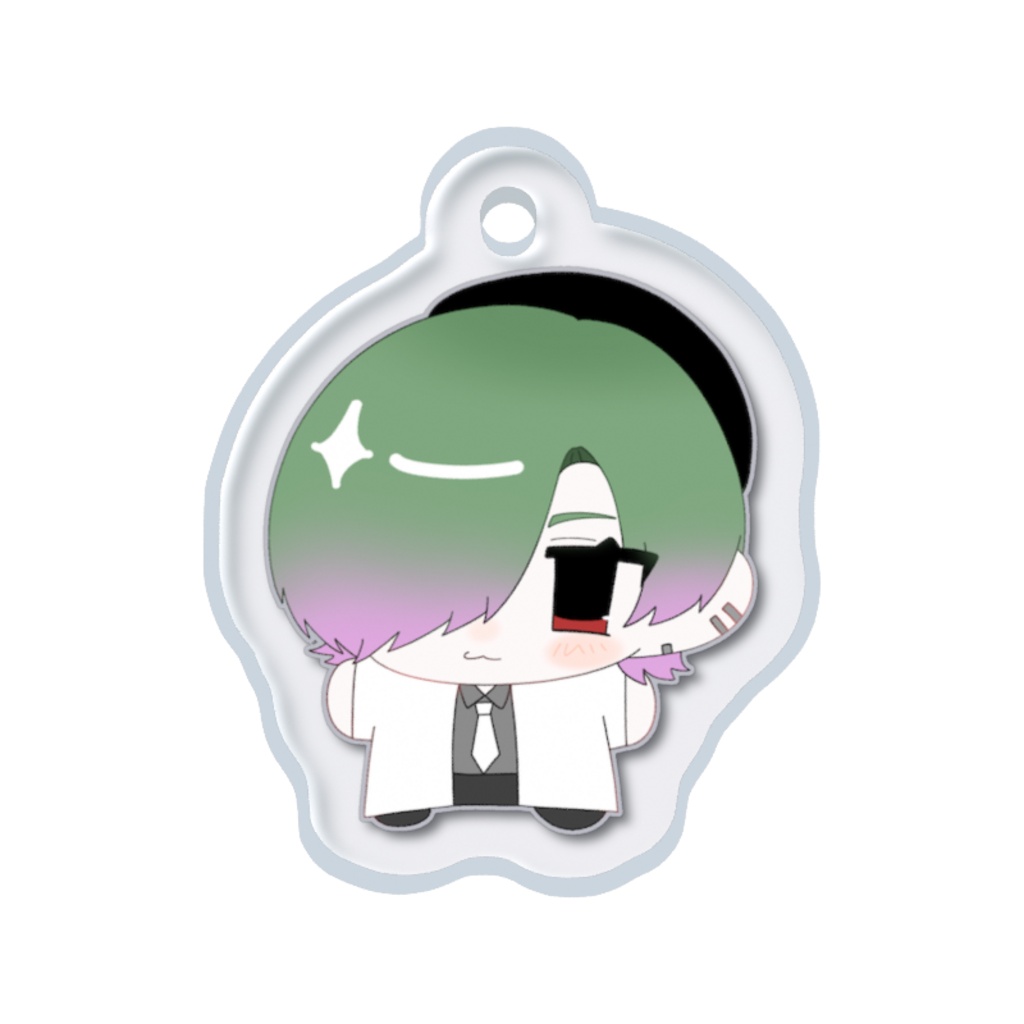 【片目シリーズ】めじるしチャーム② えにしくん